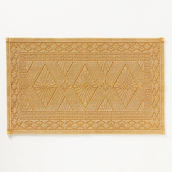 Anthropologie Misona Stonewashed Cotton Bath Mat NWT - Picture 1 of 11